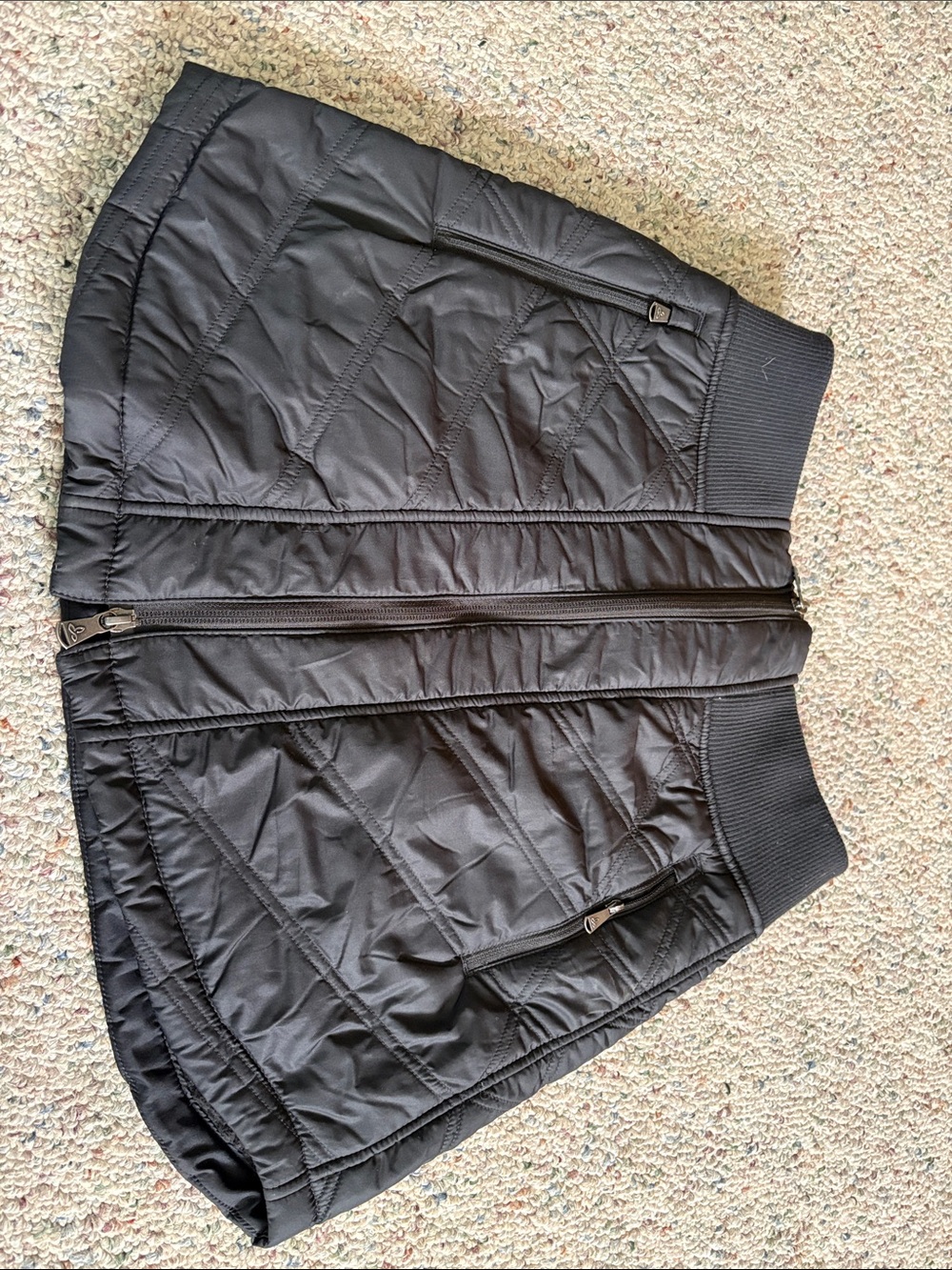 prAna Esla Insulated Fleece Skirt Black Size Small